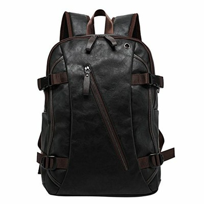 casual leather backpack