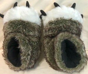 wolf slippers