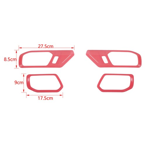 Pink Interior Handles Gear Panel Dash Decor Cover Trim Kit For 2021+ Ford Bronco - Bild 8 von 13