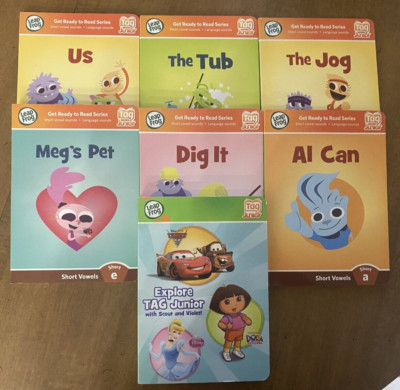 Leapfrog Tag Junior Books, lot of 7 - Get Ready to Read and Explore Tag Junior