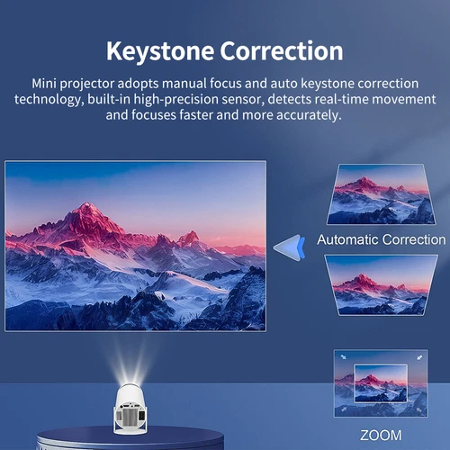 Mini Theater HDMI Projector For Android 11 Portable 2.4G+5G Wifi Bluetooth Home - Picture 8 of 14