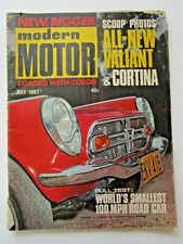 June 1967 MODERN MOTOR MAG - ALL NEW VALIANT & CORTINA - BUY IT NOW