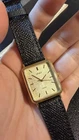 Seiko tank Quartz Vintage Mens Watch