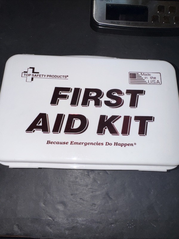 Hard Case Plastic First Aid Kit - First Aid Box Contains Medical Supplys