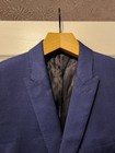 CALVIN Klein men's blue 100%wool sport coat blazer jacket  size: 42S — photo 2