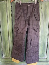 Snowboardhose Jungen taupe kariert Größe 10 Body Glove