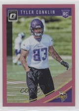 2018 Donruss Optic Rookies Pink Prizm Tyler Conklin #130 wd9