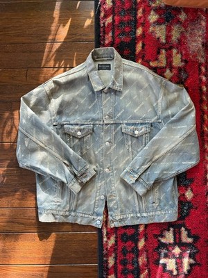 Balenciaga Unisex Logo Denim Jacket Small 