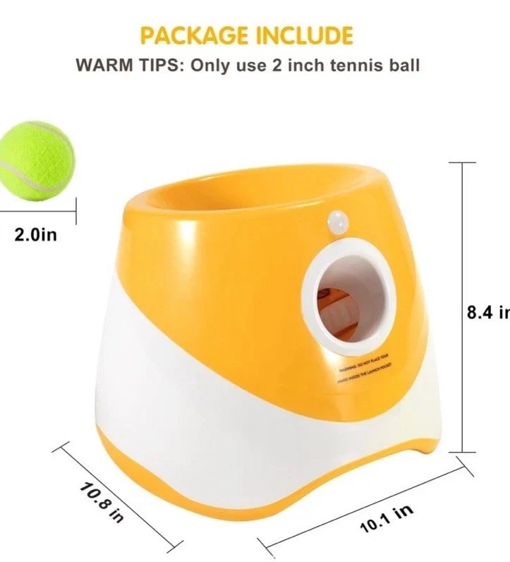 Lanzador Automático de Bolas para Perros, Lanzador de Bolas para Perros Pequeños con Juego de 3 Distancias Foto 3 de 4