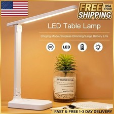 LED Desk Lamp Touch Sensor Reading Foldable Lamp Eye Caring Reading Light New