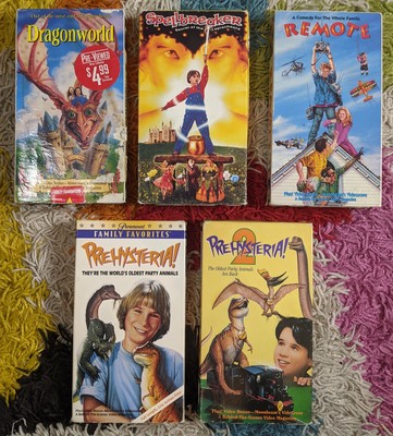 Moonbeam VHS LOT X5 Spellbreaker, Prehysteria, Dragonworld + More Full Moon 90's