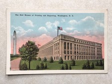 O1050 Vintage Postcard New Bureau Of Printing And Engraving Washington DC