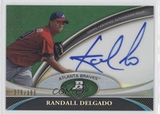 2011 Bowman Platinum Prospect Green Refractor 275/399 Randall Delgado Auto 0b0