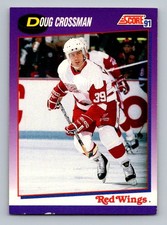 #38 1991-92 Score Doug Crossman Detroit Red Wings