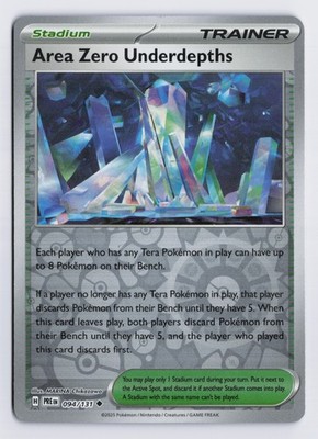 Area Zero Underdepths - PRE #094/131 SV: Prismatic Evolutions Reverse Holo NM