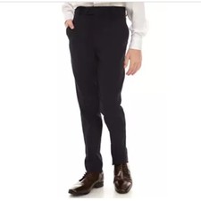 Lauren Ralph Lauren Boys' Berrol Super Stretch Navy Flat Front Dress Pants