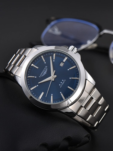 Men automatic watch business date mechanical watches waterproof stainless steel - Picture 2 of 28