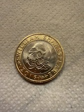 Extremely Rare 2016 William Shakespeare Tragedies £2 Coin  - Minting Error