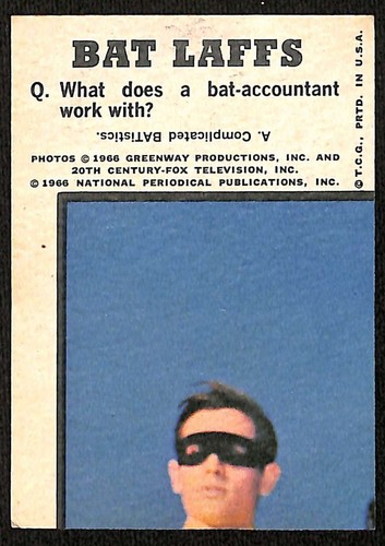 1966 Topps Batman Color Bat Laffs 4 Batman and Robin EX+ 7803 eBay