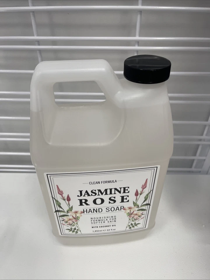 Jasmine Rose Nourishing Hand Soap Refill with Coconut Oil 64floz for Softer Skin - Image 3 of 4