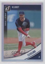 2018 Panini Donruss Variations Stat Line Career 25/109 Corey Kluber (Klubot) g2u