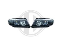 Scheinwerfer Set FüR BMW E90 Angel Eyes H7 H1 2005-2008
