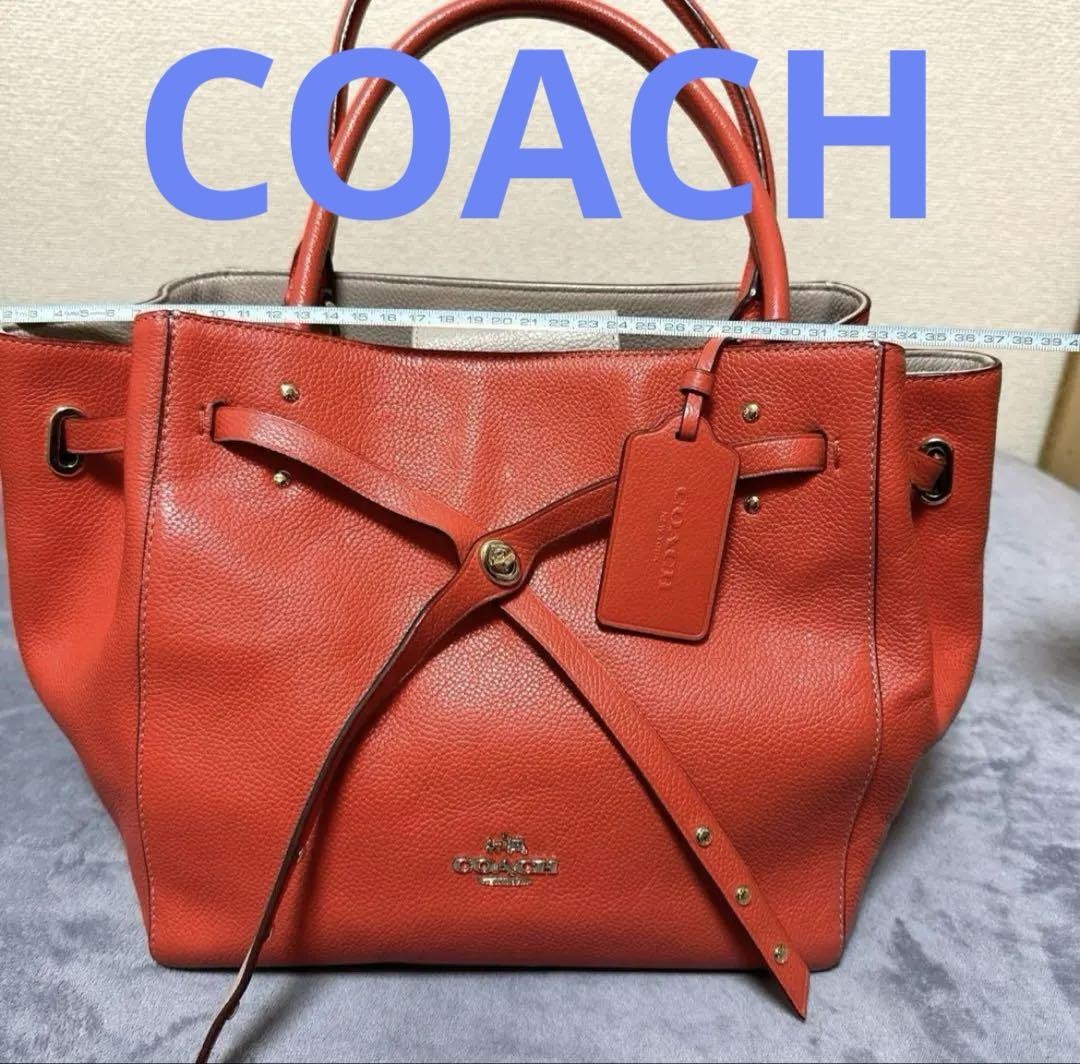 Coach Signature Leather Tote Bag in Classic Brown m4_0701