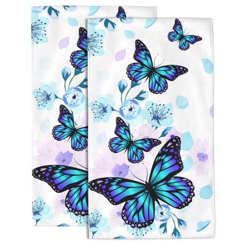 Hand Towel for Bathroom Set of Hand Bath Towels Soft Flowers and