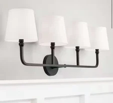 Capital Lighting 119341MB-674 - Bathroom Fixtures Indoor Lighting Black W/ Shade