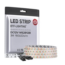 BTF-LIGHTING WS2812B IC RGB 5mm Ultra Narrow LED Strip 2020SMD DC12V Individuall