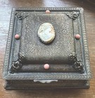 Antique 1920s Deco La Tausca Bridal Pearls Cameo Box - Beautiful Condition! — photo 1