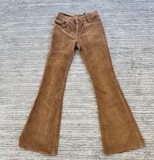 Vtg 70s 27/28 29 33 Levi's White Tag Bell bottom Brown Cords Jeans RARE Vintage