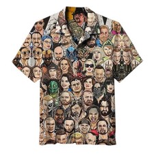 Aew Roster Short Sleeve Hawaiian Shir