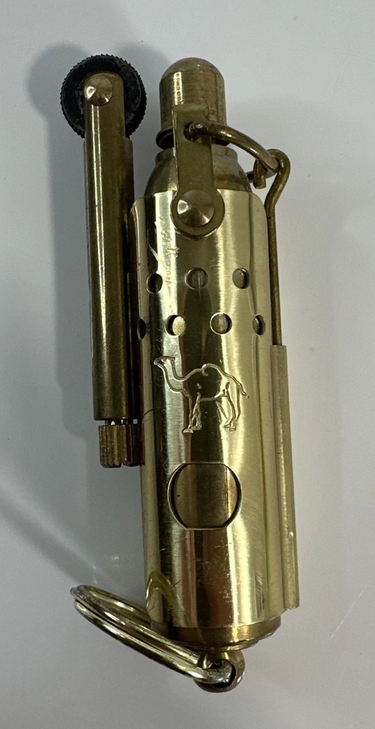 Vintage Camel Cigarettes Brass Trench Lighter
