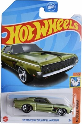 Collector's '69 Mercury Cougar Eliminator Die-Cast Model - Green Sport Car