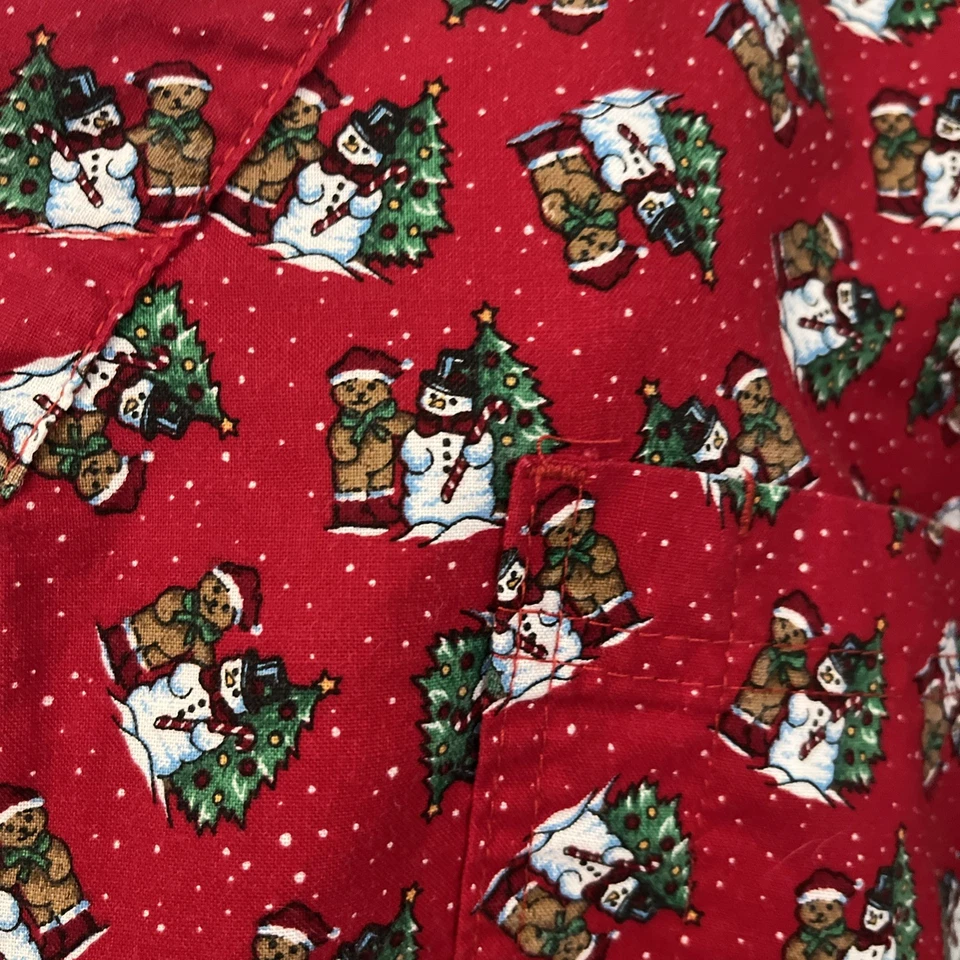 S.C.R.U.B.S. Женский скраб-топ на рождественскую тему Red Gingerbread Snowman L - Изображение 2 из 4