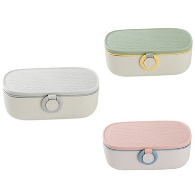 Family Sewing Set Organizers 20 Section Plastic Container for Thread Button