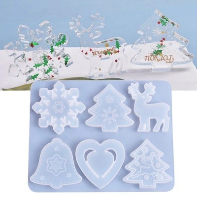 Dekorationen Epoxidharz Form DIY Basteln Weihnachtsschmuck Mold