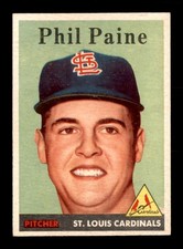 1958 Topps #442 Phil Paine RC NM/NM+ X2677265