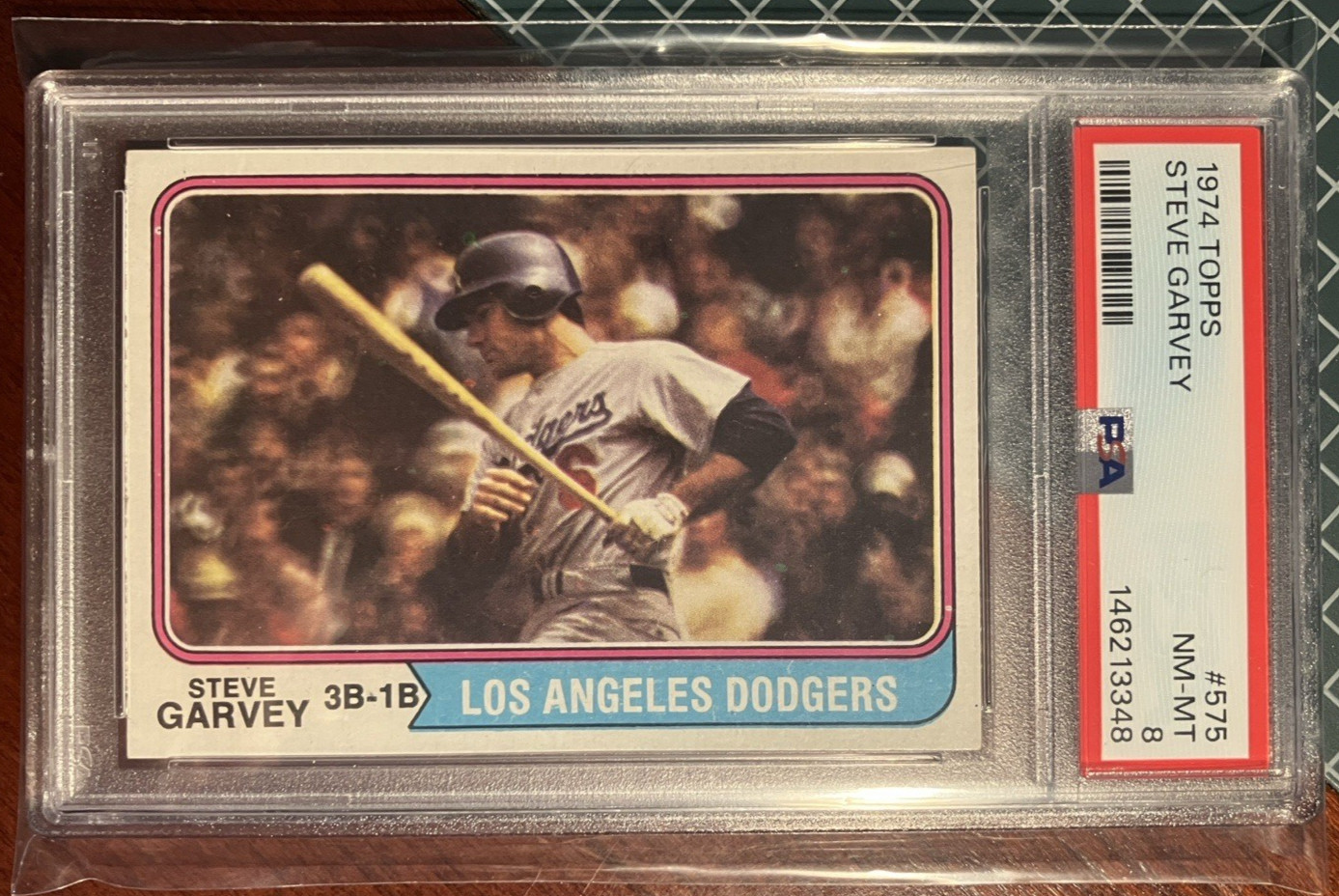 1974 Topps STEVE GARVEY #575 PSA 8 NM-MT Los Angeles Dodgers
