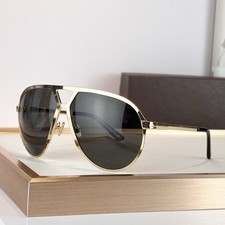 TOM FORD TF1060 64-14-135 Gold Frame Black Lens Unisex Aviator Sunglasses