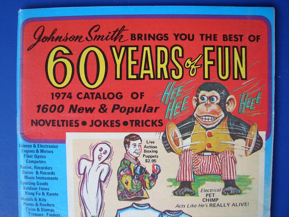 Johnson Smith Company & Co Mail Order Catalog 1974 60 YEARS