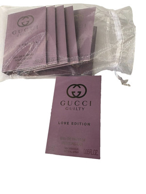 Gucci Guilty Love Edition Women Eau de PARFUM .05oz/1.5ml Spray LOT OF 6