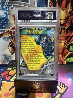 1995 Metal Marvel Venom Alternate M Card #136 PSA 10 Gem Mint SP
