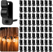 Xujinsongg 80Pack Outdoor String Light Clips Screw-in Hooks,Garden Hooks for Li