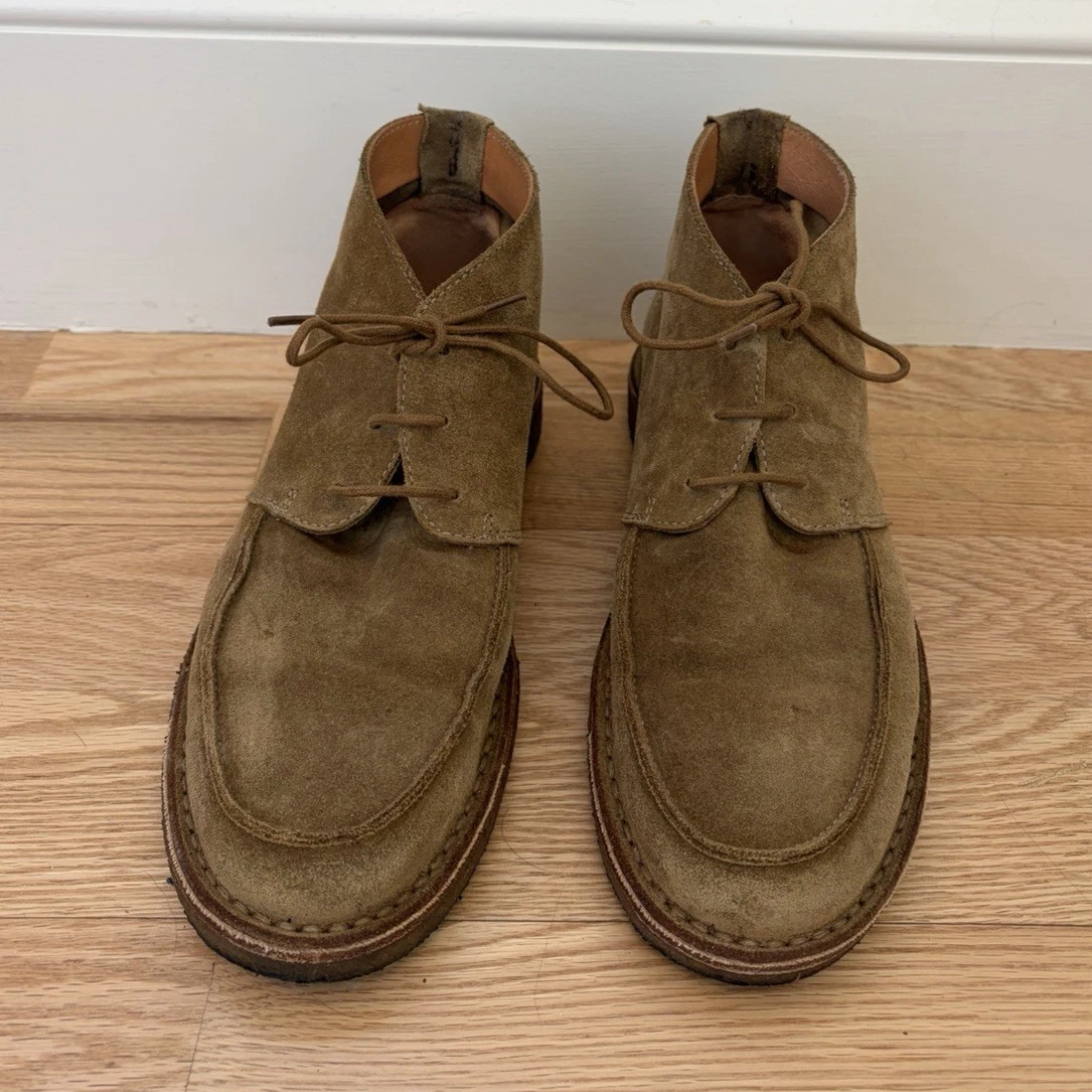 Brown Suede Lace Up Boots for Men for sale | eBay display picture 2
