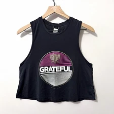 Spiritual Gangster GRATEFUL Graphic Tank Top Black Size Small
