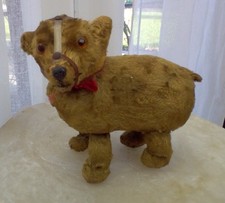 Wonderful 6" long Japanese Wind-Up Walking Bear circa 1960 needing TLC