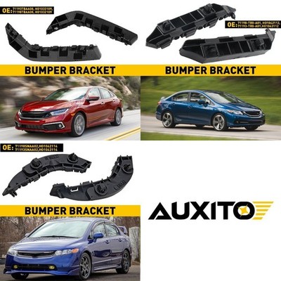 Front Bumper Support Bracket Retainer Set Left & Right For 16-2021 Honda Civic D
