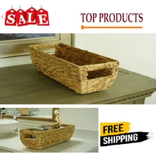 allen + roth Small Natural Water hyacinth Decorative Basket